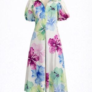 NEW Floral Print Midi Dress by Glam